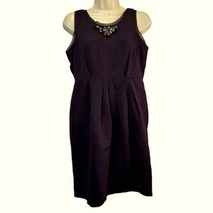 Simply Vera Vera Wang Embellished Rhinestone Women's Purple Cocktail Dress